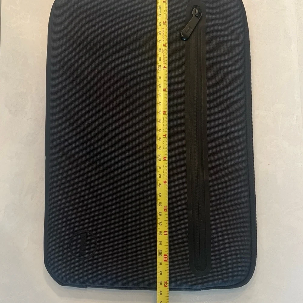 Dell Black Neoprene Tablet Sleeve Case Padded with Zip Pocket